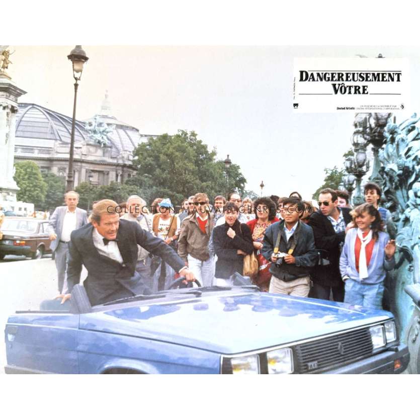 A VIEW TO A KILL French Lobby Card N01 - 9x12 in. - 1985 - James Bond, Roger Moore