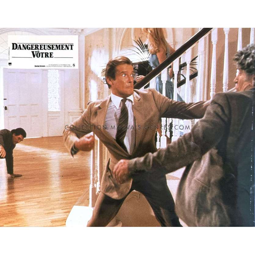 A VIEW TO A KILL French Lobby Card N02 - 9x12 in. - 1985 - James Bond, Roger Moore