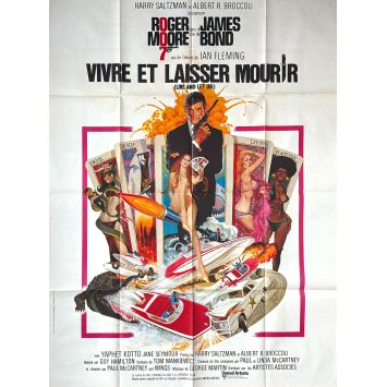 VIVRE ET LAISSER MOURIR Affiche de film- 120x160 cm. - 1973 - James Bond, Roger Moore VIVRE ET LAISSER MOURIR Affiche de film- 120x160 cm. - 1973 - James Bond, Roger Moore