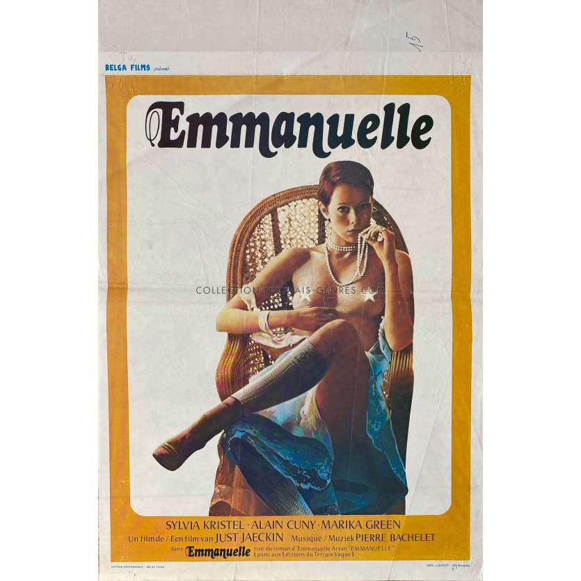 EMMANUELLE Belgian Movie Poster- 14x21 in. - 1974 - Just Jaeckin, Sylvia Kristel