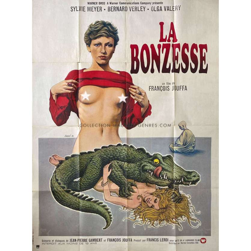 LA BONZESSE French Movie Poster- 47x63 in. - 1974 - FranCois Jouffa, Sylvie Matton