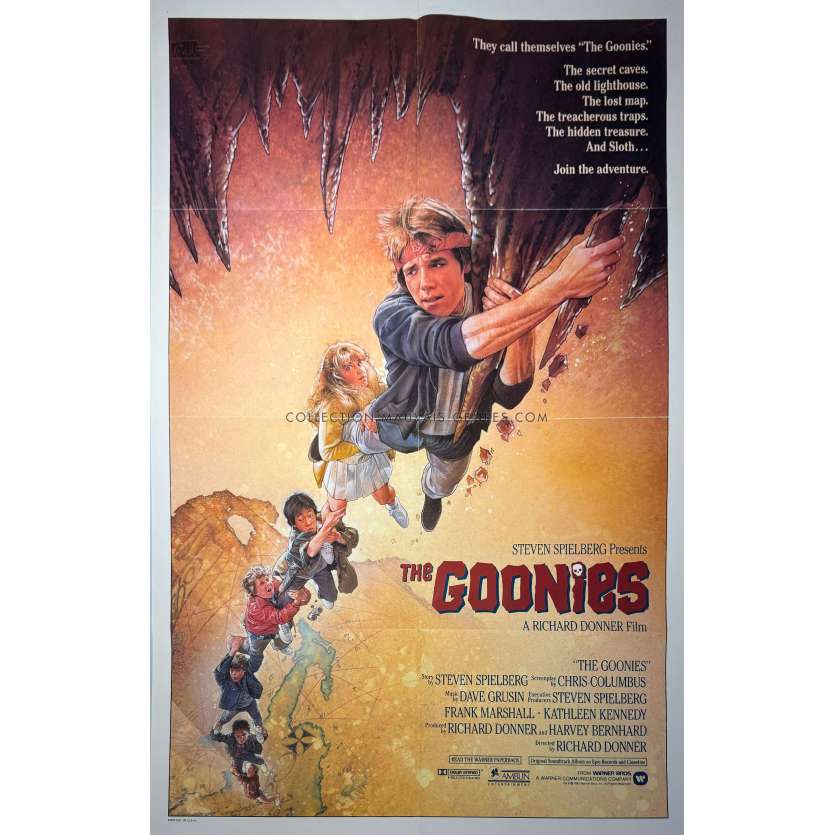 LES GOONIES Affiche de film Intl. 69x104 - 1985 - Sean Astin, Richard Donner