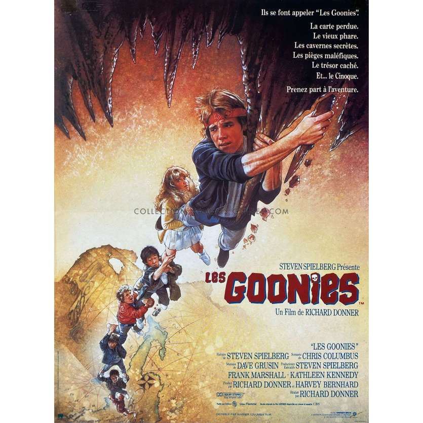 THE GOONIES Original Movie Poster- 15x21 in. - 1985 - Richard Donner, Sean Astin