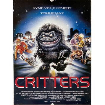 CRITTERS French Movie Poster- 15x21 in. - 1986 - Stephen Herek, Dee Wallace