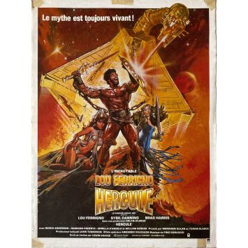 HERCULES French Movie Poster- 15x21 in. - 1983 - Luigi Cozzi, Lou Ferrigno