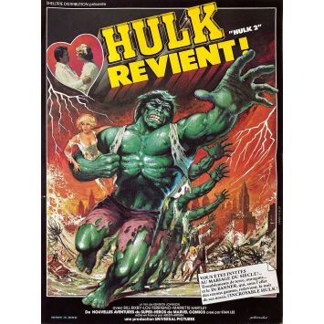 THE BRIDE OF THE INCREDIBLE HULK French Movie Poster- 15x21 in. - 1978 - Kenneth Johnson, Lou Ferrigno