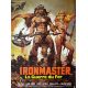 IRONMASTER French Movie Poster- 15x21 in. - 1983 - Umberto Lenzi, Sam Pasco