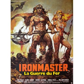 IRONMASTER French Movie Poster- 15x21 in. - 1983 - Umberto Lenzi, Sam Pasco