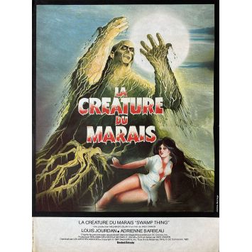 SWAMP THING French Movie Poster- 15x21 in. - 1982 - Wes Craven, Adrienne Barbeau