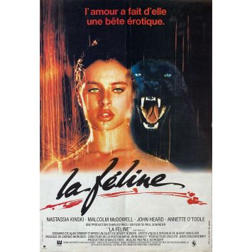 CAT PEOPLE French Movie Poster- 15x21 in. - 1982 - Paul Schrader, Nastassja Kinski