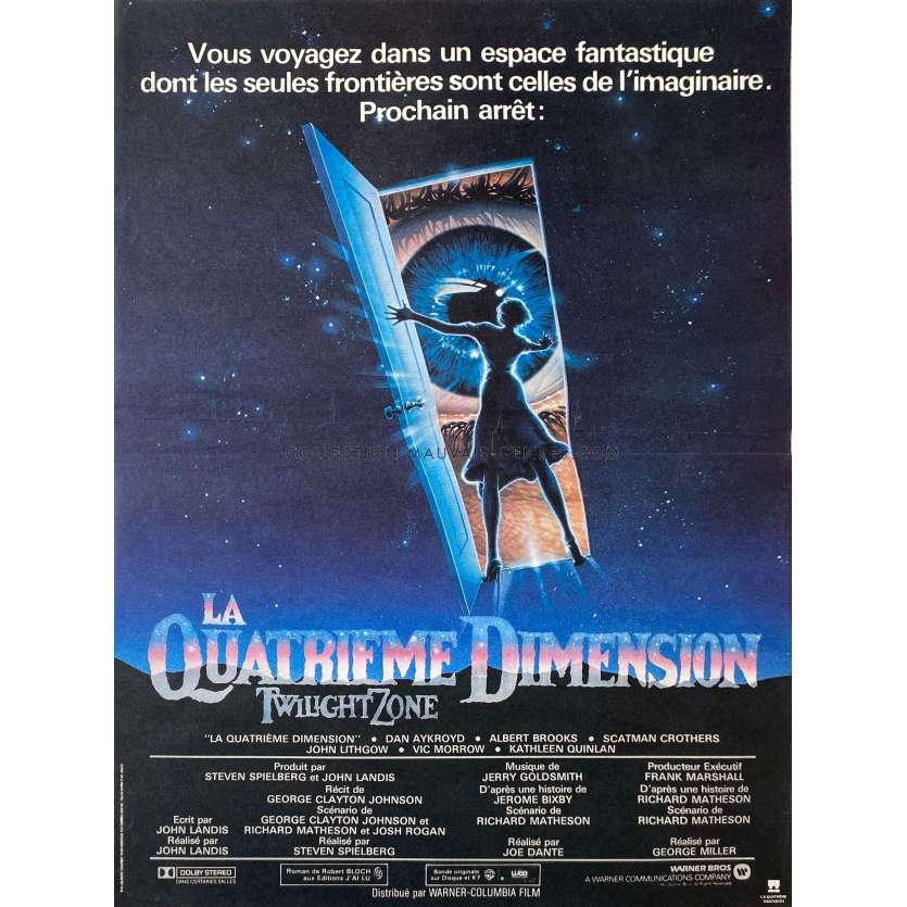 TWILLIGHT ZONE THE MOVIE French Movie Poster- 15x21 in. - 1983 - Joe Dante, Dan Aycroyd