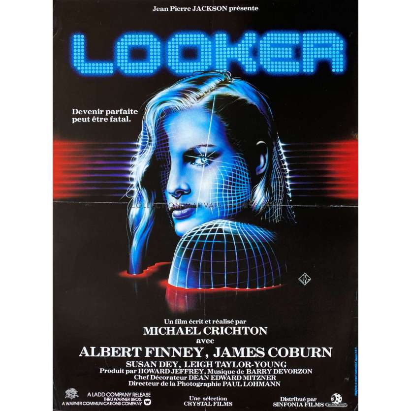 LOOKER French Movie Poster- 15x21 in. - 1981 - Michael Crichton, Albert Finney