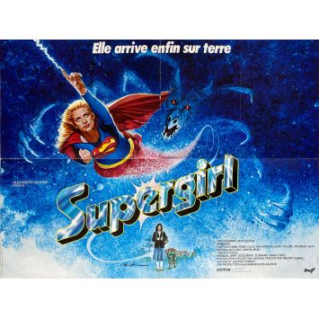 SUPERGIRL French Movie Poster- 23x32 in. - 1984 - Jeannot Szwarc, Helen Slater