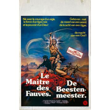THE BEASTMASTER Belgian Movie Poster- 14x21 in. - 1982 - Don Coscarelli, Marc Singer