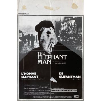 ELEPHANT MAN Belgian Movie Poster- 14x21 in. - 1980 - David Lynch, John Hurt