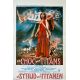 CLASH OF THE TITANS Belgian Movie Poster- 14x21 in. - 1981 - Desmond Davis, Lawrence Oliver