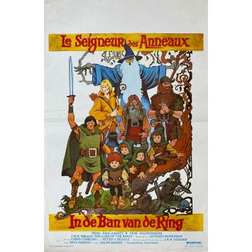THE LORD OF THE RINGS (CARTOON) Belgian Movie Poster- 14x21 in. - 1978 - Ralph Bakshi, John Hurt