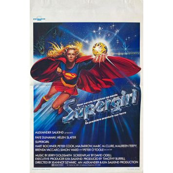 SUPERGIRL Belgian Movie Poster- 14x21 in. - 1984 - Jeannot Szwarc, Helen Slater