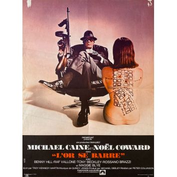 L'OR SE BARRE Affiche de film- 40x54 cm. - 1969 - Peter Collinson, Michael Caine