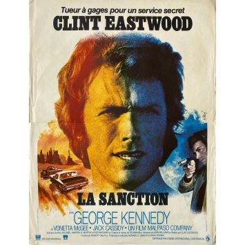 THE EIGER SANCTION French Movie Poster- 15x21 in. - 1975 - Clint Eastwood, George Kennedy