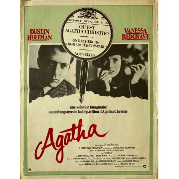 AGATHA French Movie Poster- 15x21 in. - 1979 - Michael Apted, Dustin Hoffman