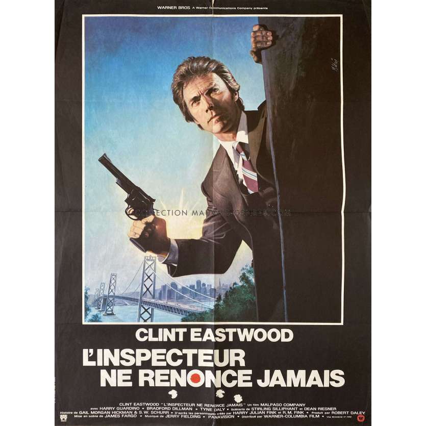 L'INSPECTEUR NE RENONCE JAMAIS Affiche de film- 60x80 cm. - 1976 - James Fargo, Clint Eastwood