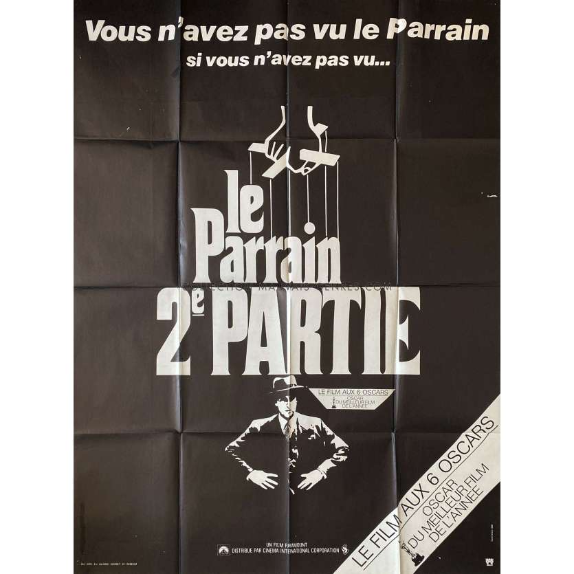 LE PARRAIN 2 Affiche de film- 120x160 cm. - 1975 - Francis Ford Coppola, Robert de Niro