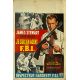THE FBI STORY Belgian Movie Poster- 14x21 in. - 1959 - Mervyn LeRoy, James Stewart
