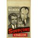 SUSPICION Belgian Movie Poster- 14x21 in. - 1946/R1960 - Alfred Hitchcock, Cary Grant