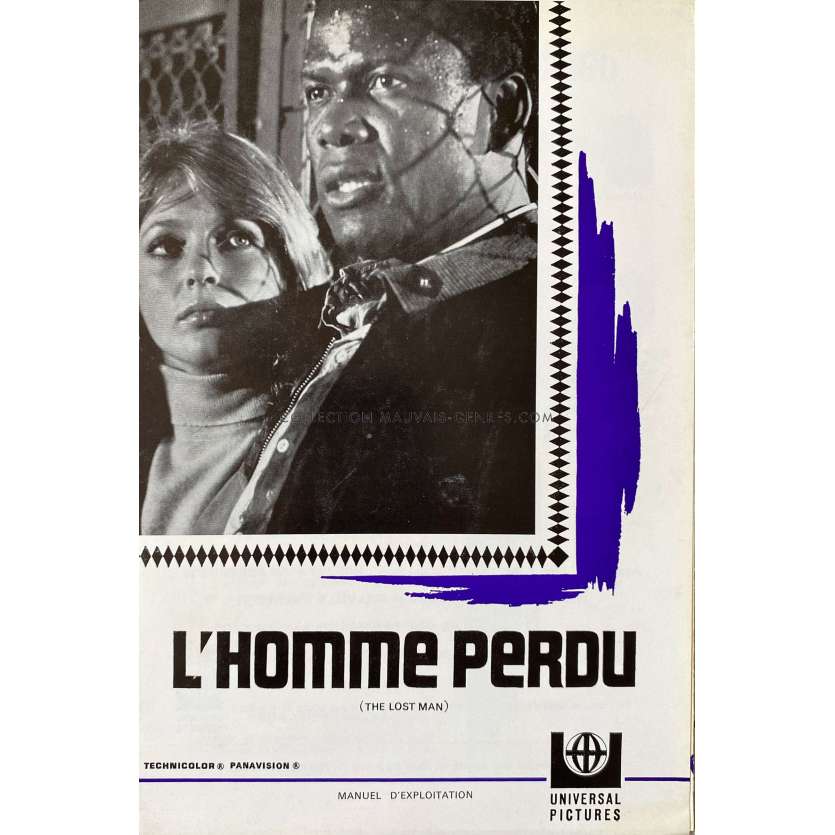 THE LOST MAN French Pressbook 6p - 6,3x9,5 in. - 1969 - Robert Alan Aurthur, Sidney Poitier