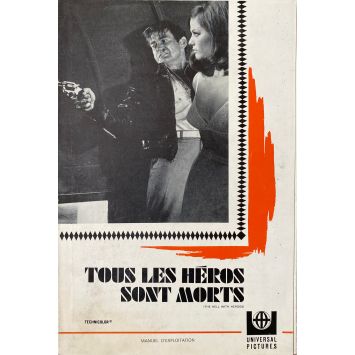 TOUS LES HEROS SONT MORTS Dossier de presse 6p - 16x24 cm. - 1968 - Joseph Sargent, Rod Taylor