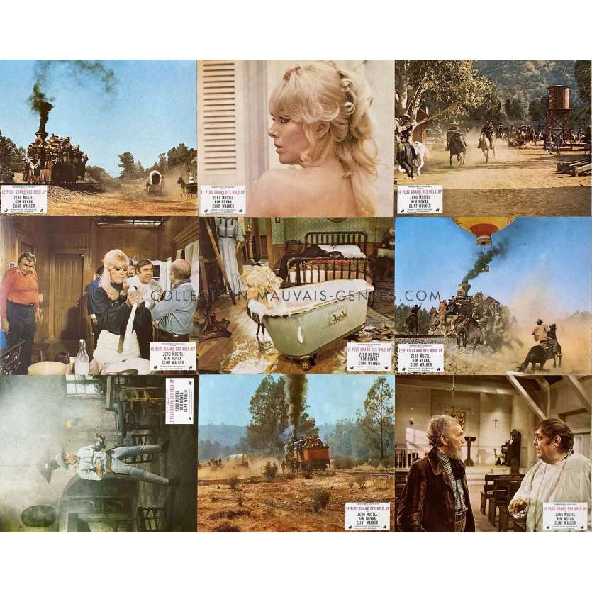 THE GREAT BANK ROBBERY French Lobby Cards x9 - Set B - 10x12 in. - 1969 - Hy Averback, Zero Mostel
