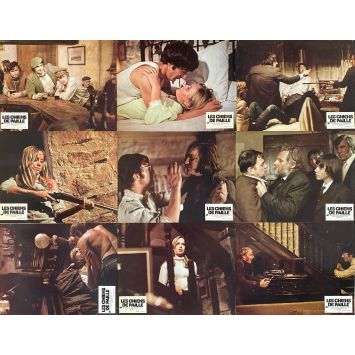 LES CHIENS DE PAILLE Photos de film x9 - 24x30 cm. - 1971 - Sam Peckinpah, Dustin Hoffman