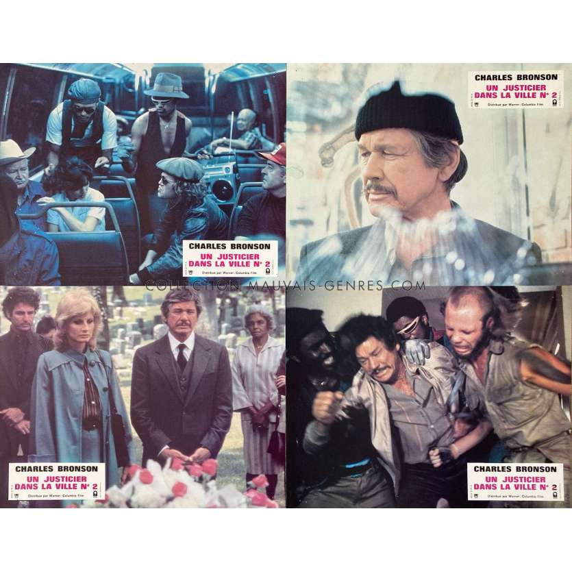 UN JUSTICIER DANS LA VILLE 2 Photos de film x4 - 21x30 cm. - 1982 - Michael Winner, Charles Bronson