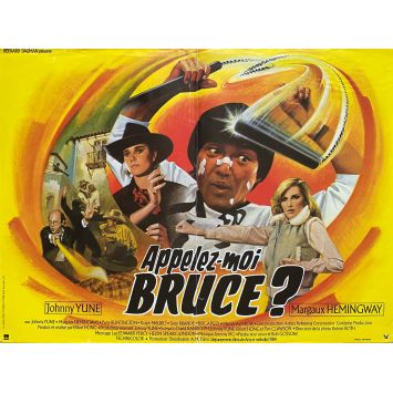 THEY CALL ME BRUCE French Movie Poster- 15x21 in. - 1982 - Elliott Hong, Johnny Yune