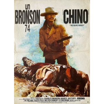 CHINO French Movie Poster- 15x21 in. - 1973 - John Sturges, Charles Bronson