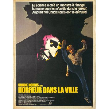 SILENT RAGE French Movie Poster- 15x21 in. - 1982 - Michel Miller, Chuck Norris