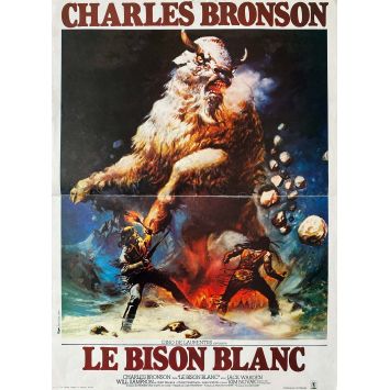 LE BISON BLANC Affiche de film- 40x54 cm. - 1977 - J. Lee Thompson, Charles Bronson
