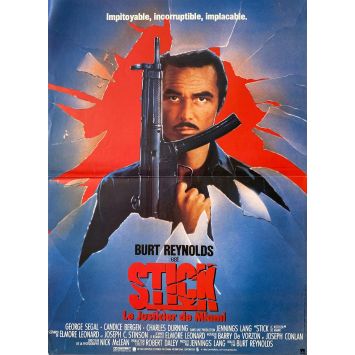 STICK French Movie Poster- 15x21 in. - 1985 - Burt Reynolds, George Segal
