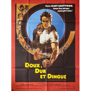 EVERY WHICH WAY BUT LOOSE French Movie Poster- 47x63 in. - 1978 - Clint Eastwood, Sondra Locke