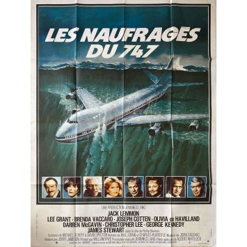 AIRPORT 77 French Movie Poster- 47x63 in. - 1977 - Jerry Jameson, Jack Lemmon