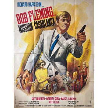 MISSION CASABLANCA Affiche de film- 120x160 cm. - 1966 - Antonio Margheriti, Richard Harrison MISSION CASABLANCA Affiche de film- 120x160 cm. - 1966 - Antonio Margheriti, Richard Harrison