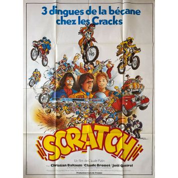 SCRATCH French Movie Poster Style A. - 47x63 in. - 1981 - Claude Patin, Christian Baltauss