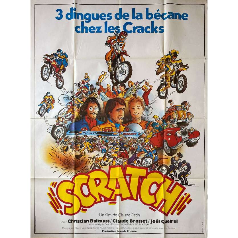 SCRATCH French Movie Poster Style A. - 47x63 in. - 1981 - Claude Patin, Christian Baltauss