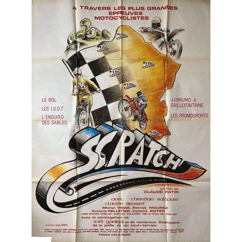 SCRATCH Affiche de film Style B. - 120x160 cm. - 1981 - Claude Patin, Christian Baltauss