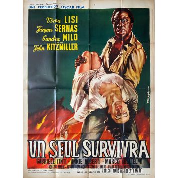 UN SEUL SURVIVRA Affiche de film- 120x160 cm. - 1959 - Adelchi Bianchi, Virna Lisi