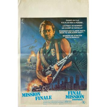 FINAL MISSION Belgian Movie Poster- 14x21 in. - 1984 - Cirio H. Santiago, Richard Young