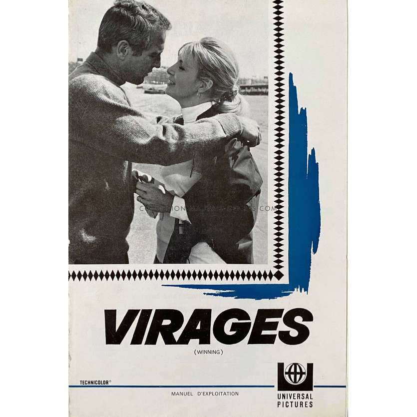 WINNING French Pressbook 6p - 6,3x9,5 in. - 1969 - James Goldstone, Paul Newman