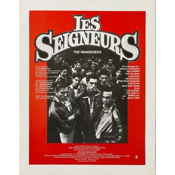 LES SEIGNEURS Synopsis 2p - 24x30 cm. - 1979 - Philip Kaufman, Ken Wahl