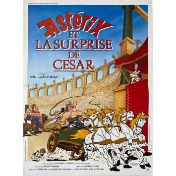 ASTERIX ET LA SURPRISE DE CESAR Affiche de film- 40x54 cm. - 1985 - Gaëtan Brizzi, Roger Carel